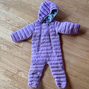 LL Bean Purple 6-12 month snow suit